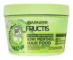 Hydratační maska pro mastné kořínky a suché vlasy Garnier Fructis Hydra-Refreshing Kiwi Menthol Hair Food - 400 ml + dárek zdarma