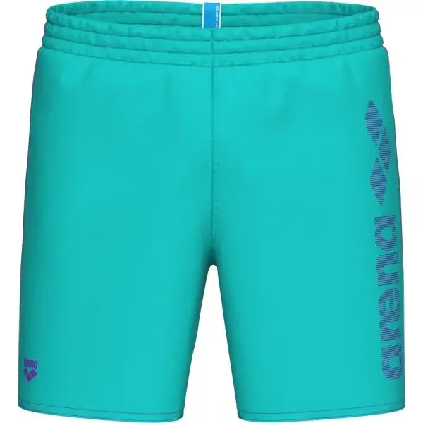 Arena LOGOTYPE BEACH BOXER Pánske plážové šortky, tyrkysová, veľkosť