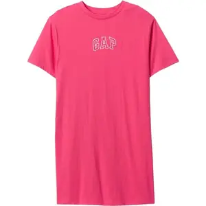 GAP V-FRCH LOGO Dámske šaty, ružová, veľkosť