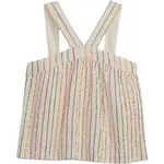 GAP TEXTURED Dívčí tílko, béžová, velikost