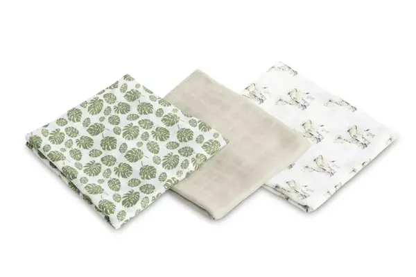 SENSILLO Bambusové plenky, 70x80 - 3ks v balení - Sloník