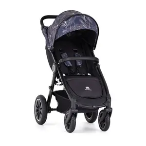 PETITE&MARS Kočárek Street+ Air Black Limited 100 Palmtree