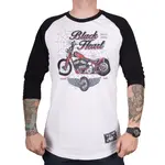 Triko s dlouhým rukávem BLACK HEART Red Baron Chopper bílá L