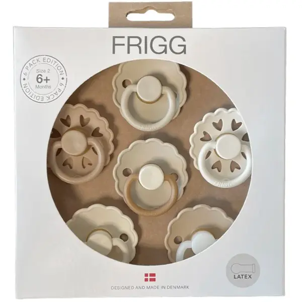 FRIGG 6 Pack Edition Size 2:6-18 months dudlík Cinnamon Charm 6 ks