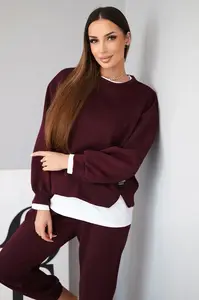 Dámská souprava s volnou mikinou a tepláky
