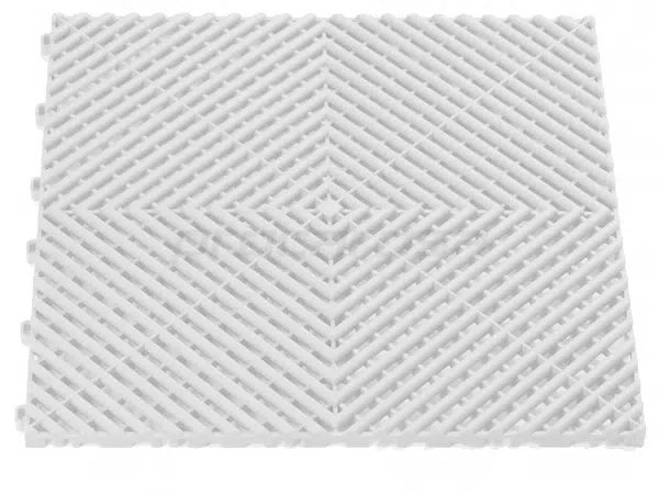 Plastová dlaždice, perforovaná, modulární, 40 x 40 x 1,8 cm, černá barva - Procarosa Barva: bílá