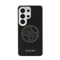 Zadní kryt Guess PU Perforated 4G Logo Magnetic pro Samsung Galaxy S26 Ultra, černá