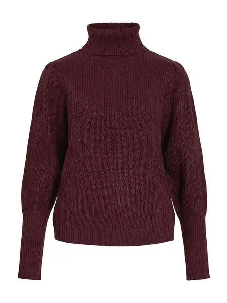 VILA Sveter 'VILOU'  baklažánová