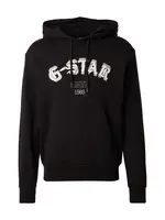 G-STAR Mikina  sivá / čierna / biela