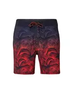 KOROSHI Plavecké šortky  námornícka modrá / námornícka modrá / orchideová / červená