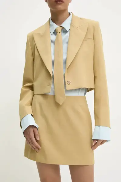 Sukně Answear.LAB žlutá barva, mini