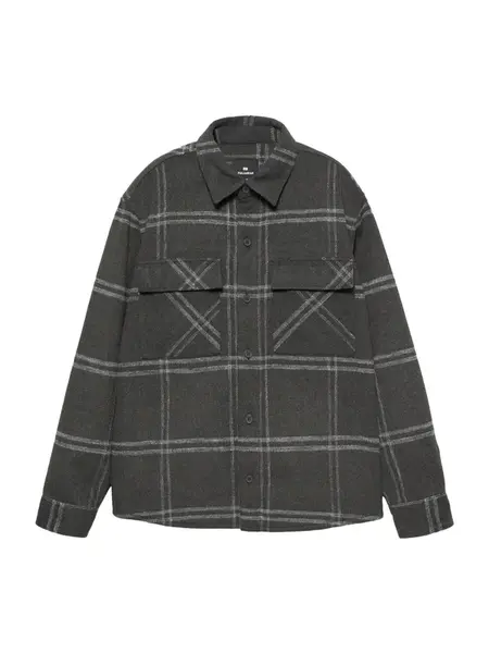 Pull&Bear Prechodná bunda  čierna / biela