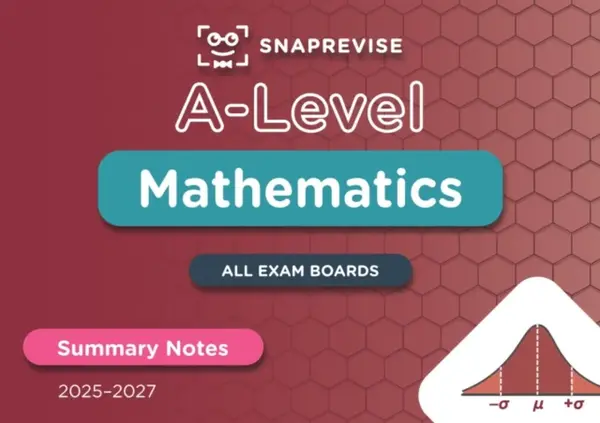 SnapRevise A-Level Maths Summary Notes