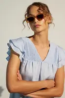 Halenka Medicine dámská, modrá barva, hladká