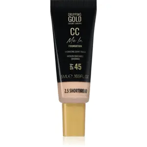 Dripping Gold CC Me In Mini Trial lehký make-up SPF 45 odstín Shortbread 2.5 5 ml