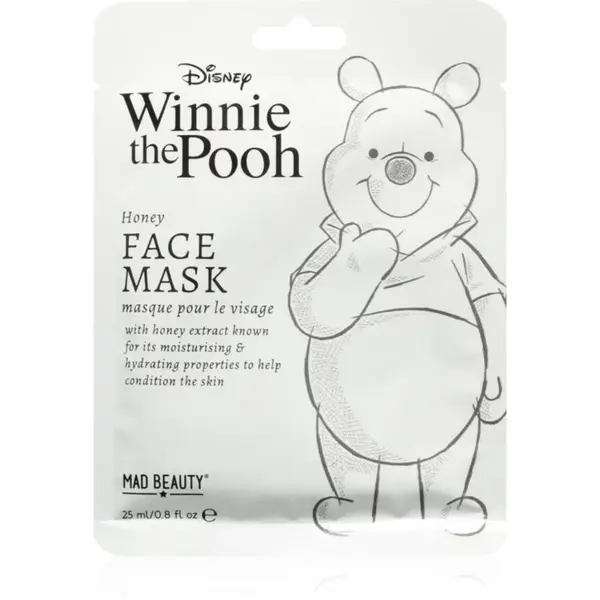 Mad Beauty Winnie The Pooh vyživující plátýnková maska s hydratačním účinkem Winnie The Pooh 25 ml