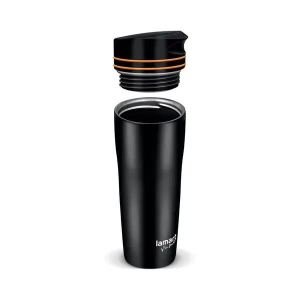 LAMART LT4051 Manq 360 ml termohrnek černá/oranžová