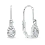 Brilio Silver Třpytivé stříbrné náušnice Kapky EA184W