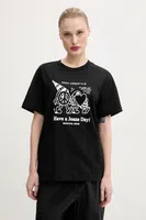Bavlněné tričko Moschino Jeans černá barva, 0714 3732
