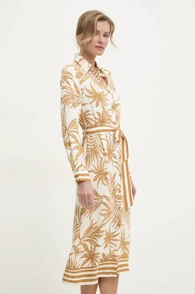 Šaty Answear.LAB béžová barva, midi