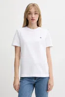 Bavlněné tričko Calvin Klein Jeans dámské, bílá barva, LV047B224G