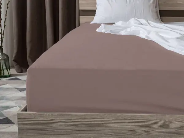 Jersey plachta hnedá 90 x 200 cm