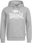 LONSDALE Mikina 'Fremington'  sivá / biela