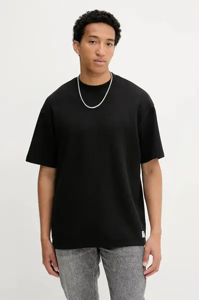 Tričko Hugo Blue Nuwaffle pánské, béžová barva, 50534434