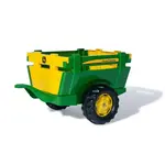 Rollytoys Vlečka za traktor 1-osá "Farm Trailer JD"- zelená