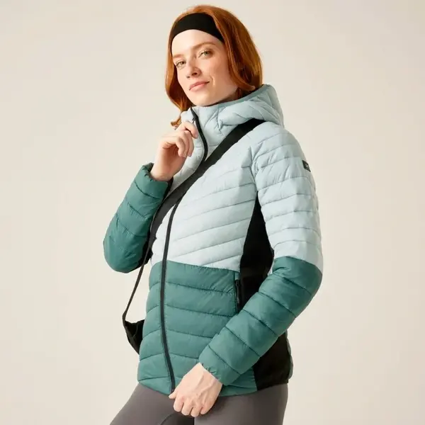 Dámská hybridní bunda regatta leedre tyrkysová 34