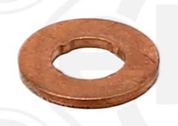Elring Těsnění pod vstřikovače diesel common rail 7 x 13,8 x 1,85 mm, měděné Velikost: 7.6x15x1.53 mm