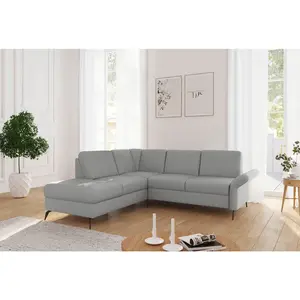 Sit & More ROHOVÁ SEDAČKA, textil, světle šedá