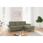 Sit & More ROHOVÁ SEDAČKA, textil, olivově zelená