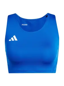 ADIDAS PERFORMANCE Športový top 'ADIZERO E'  modrá / biela