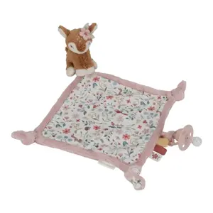 Little Dutch Fairy Garden Cuddle Cloth usínáček s klipem 0 m+ Pink 1 ks
