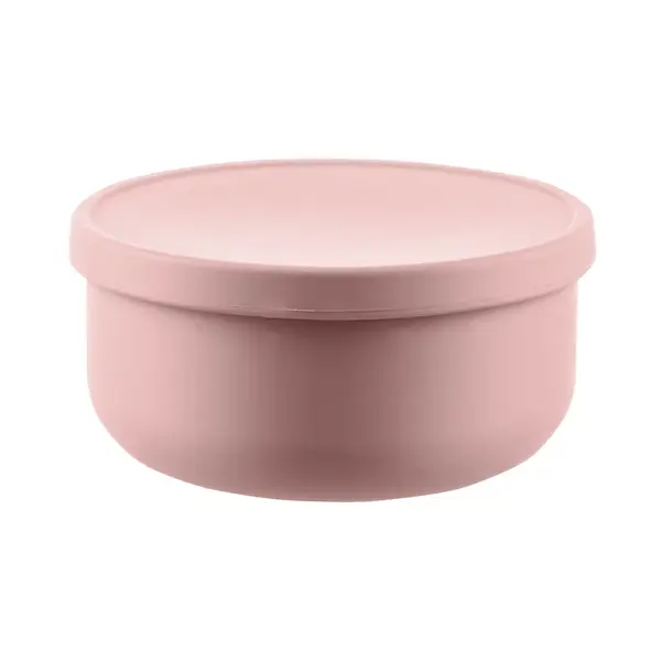 Zopa Silikonová miska s víčkem, Old Pink 2