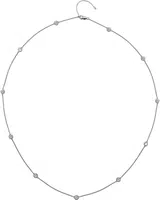 Hot Diamonds Luxusní stříbrný náhrdelník s topazy a pravým diamantem Willow DN131