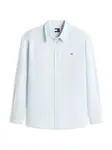 Tommy Jeans Blúzka  svetlomodrá / biela