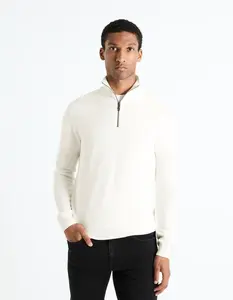 Celio Celim Sweater with Zipper Collar - Men's