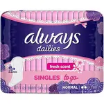 ALWAYS Dailies Singles To Go intimky 20 ks