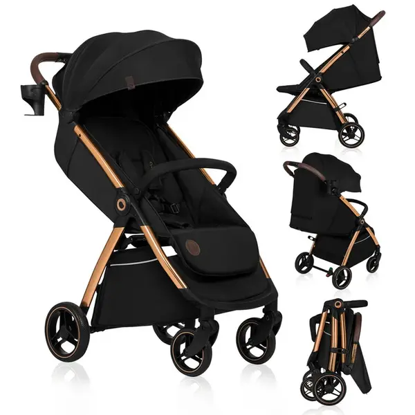 LIONELO Kočárek sportovní Ingrid Black Onyx