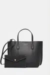 Kožená kabelka Tory Burch Perry černá barva, 174234-001