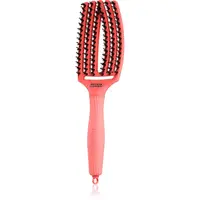 Olivia Garden Fingerbrush Boar & Nylon kartáč na vlasy s nylonovými a kančími štětinami Red Confidence 1 ks