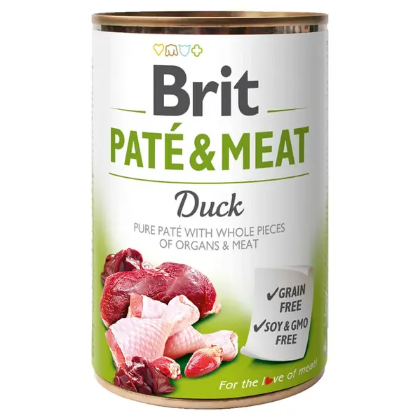 BRIT Paté & Meat Duck konzerva pro psy 400 g