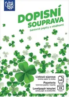 Dopisní papír barevný LUX 5+10 (Čtyřlístky)