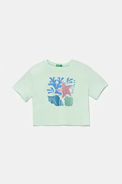 Dětské bavlněné tričko United Colors of Benetton