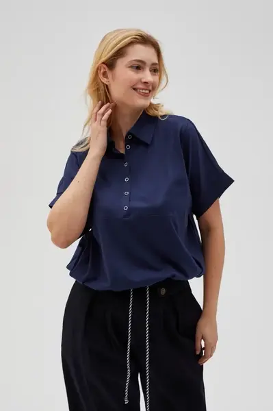 Marisse Women's Sweatshirt L-Bl-4613 Navy