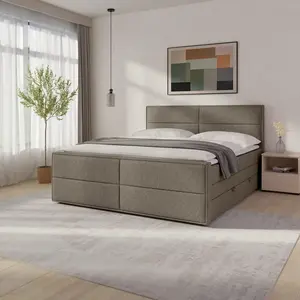 Livetastic POSTEL BOXSPRING, 180/200 cm, béžová