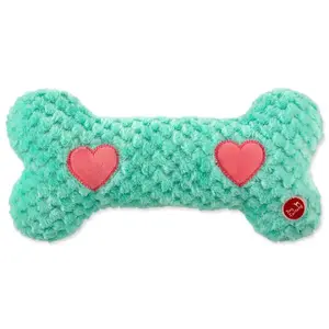 Hračka Dog Fantasy Cuddle Kost nahřívací tyrkysová 30cm