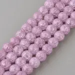 Synthetic Crackle Quartz Beads Strands